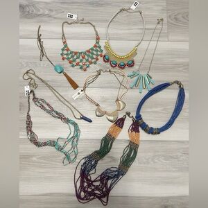 Romolo and ZAD Statement Necklace Bundle - Lot of 9 Jewelry Pieces